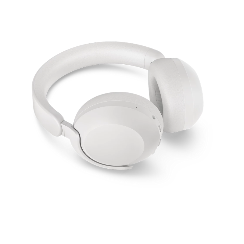 Philips TAH8000 Wireless Over-Ear Headphones with Adaptive Noise Cancellation — White