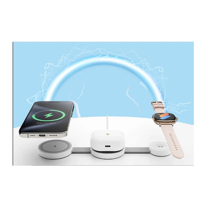 Havit W3105 unfolded three-area charging illustration; devices not included
