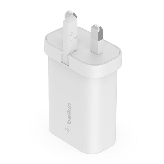شاحن Belkin BoostCharge USB-C PD بقوة 25 واط - WCA004 - أبيض - WCA004myWH