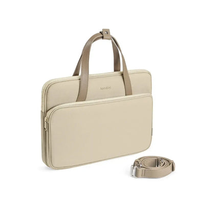 tomtoc Versatile-A12 13.5-Inch Laptop Shoulder Bag, Beige, original view 2
