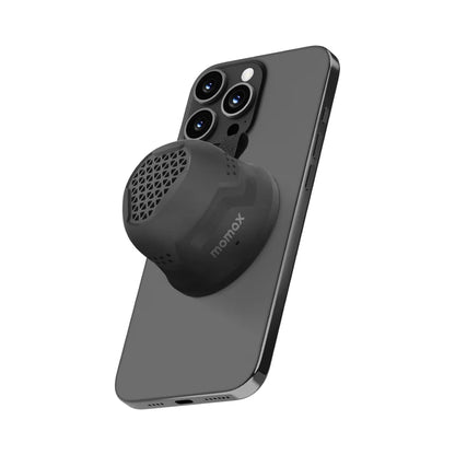 Momax 1-Vibe Go Rugged BS7 Magnetic Wireless Speaker, Black, original view 2