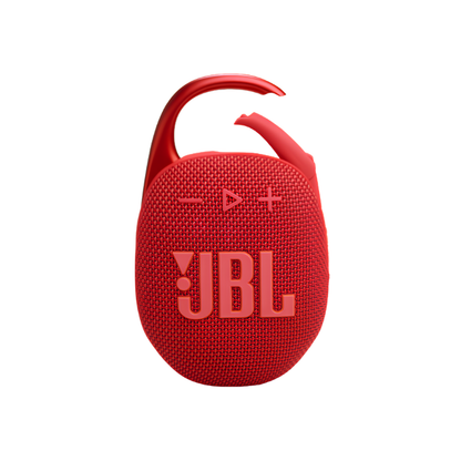 JBL Clip 5 Portable Bluetooth Speaker with Integrated Carabiner, Red, original view 2