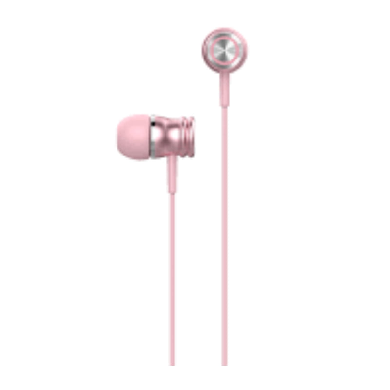 Havit E303P 3.5 mm Wired In-Ear Earphones, Pink, original view 1