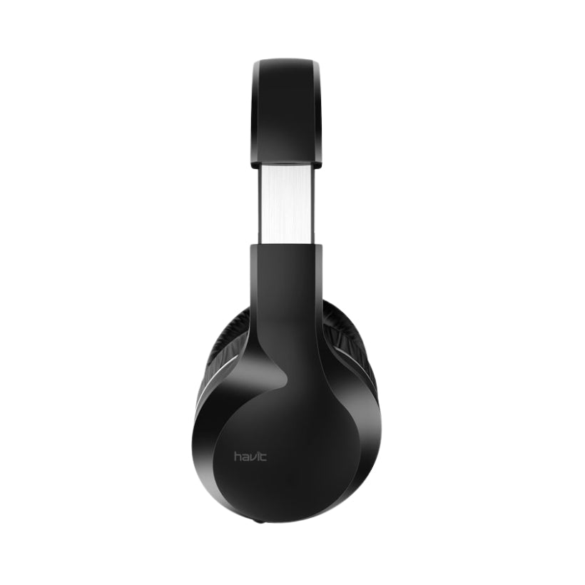Havit H100d Wired 3.5 mm Headphones, Black, Black, original view 1
