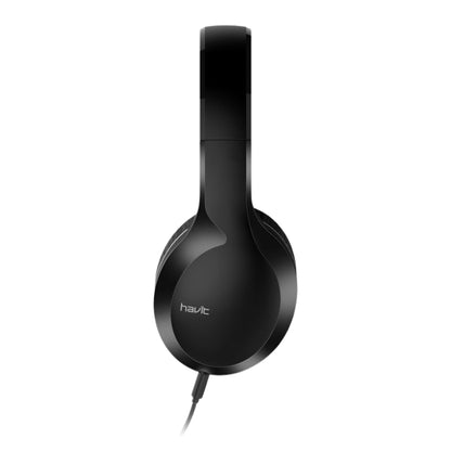 Havit H100d Wired 3.5 mm Headphones, Black, Black, original view 4