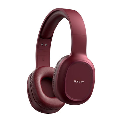 Havit H2590BT Pro Foldable Wireless Headphones, Red, original view 1
