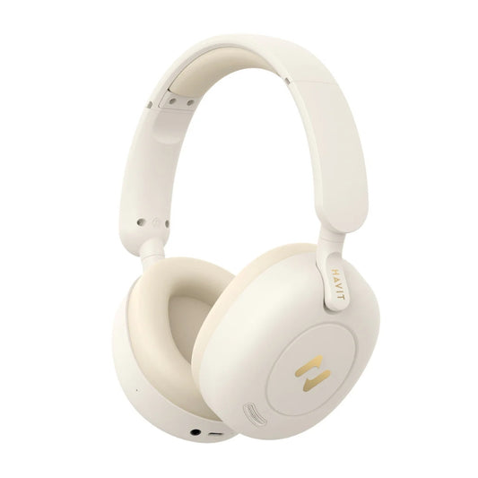 Havit H655BT Pro Hybrid ANC Wireless Headphones, Beige, original view 1