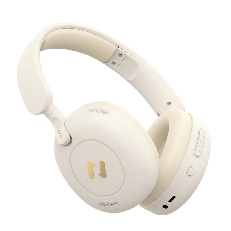 Havit H655BT Pro Hybrid ANC Wireless Headphones, Beige, original view 2