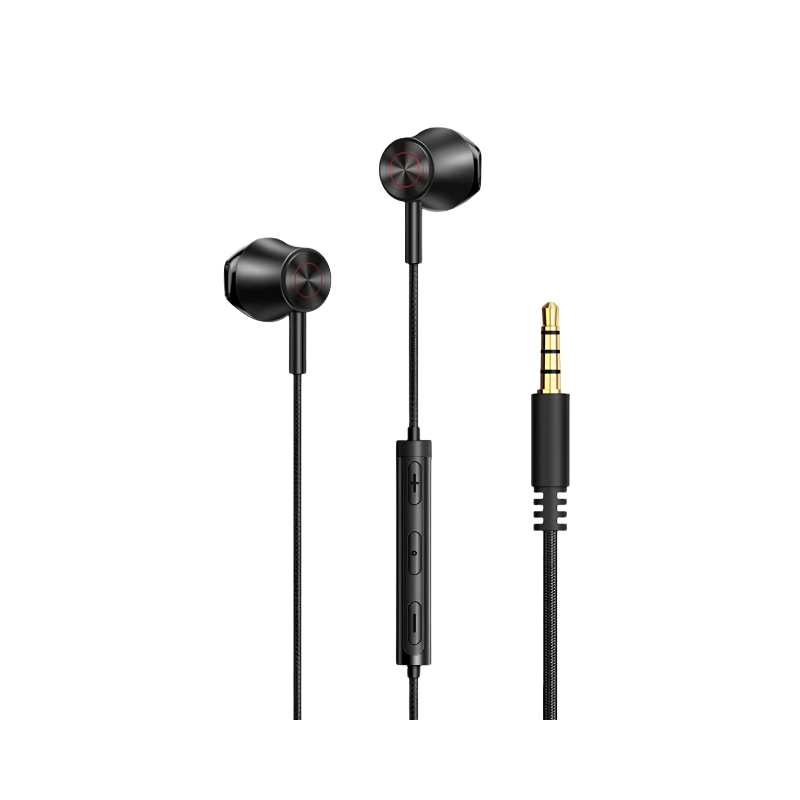 Mcdodo HP-4060 Wired 3.5 mm Earphones, Black, Black, original view 1