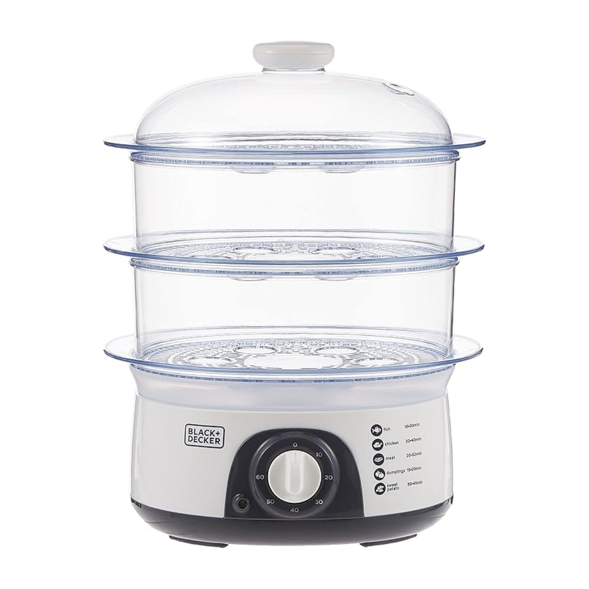 BLACK+DECKER HS6000-B5 10L 3-Tier Food Steamer
