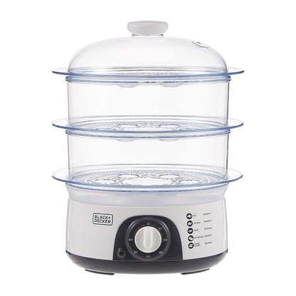 BLACK+DECKER HS6000-B5 10L 3-Tier Food Steamer