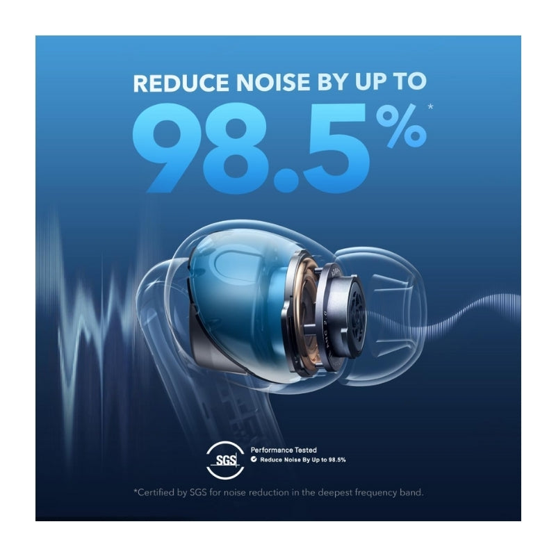 Anker soundcore Liberty 4 NC Wireless Earbuds, Light Blue, Light Blue, original view 3