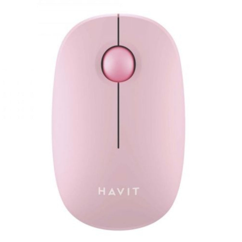 Havit MS57GT 1600 DPI Wireless Mouse, Pink, original view 1