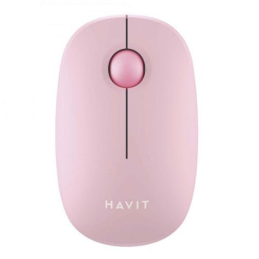 Havit MS57GT 1600 DPI Wireless Mouse, Pink, original view 1