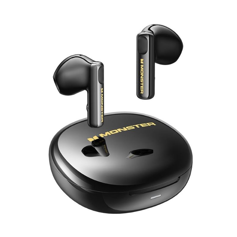 Monster N-Lite 209 wireless earbuds, Black, original view 1