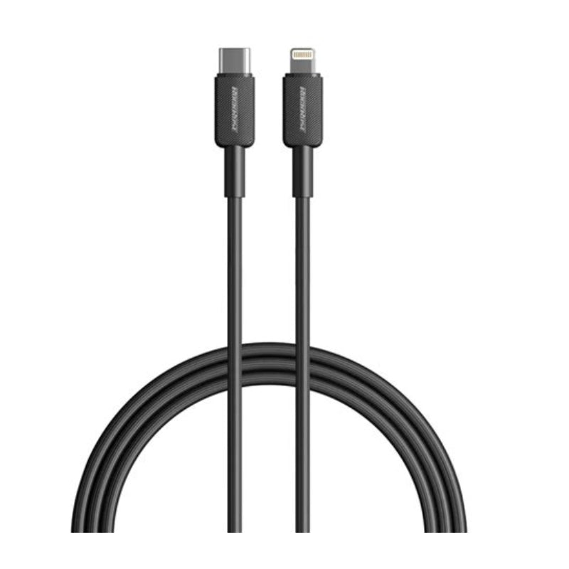 RockRose RRCS18CL USB-C to Lightning Cable, 27 W, 1 m, Black