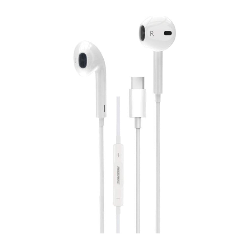 RockRose Solo TC RRWE34 USB-C Wired Earphones, White