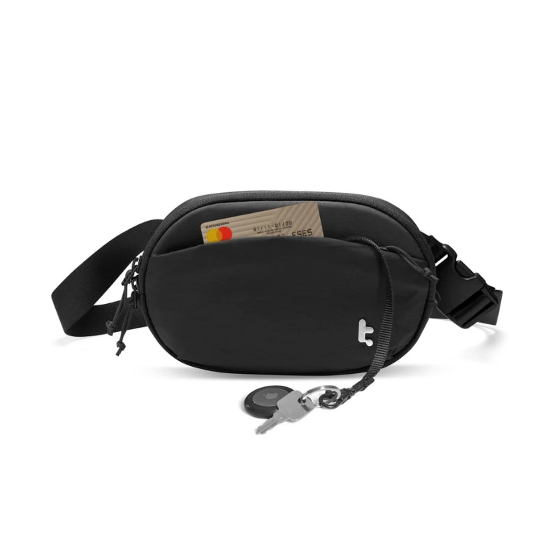 tomtoc SlingBean-T32 1.5 L Belt and Crossbody Bag, Black, original view 4