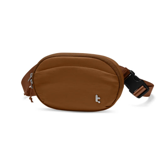 tomtoc SlingBean-T32 1.5 L Belt and Crossbody Bag, Caramel, original view 1