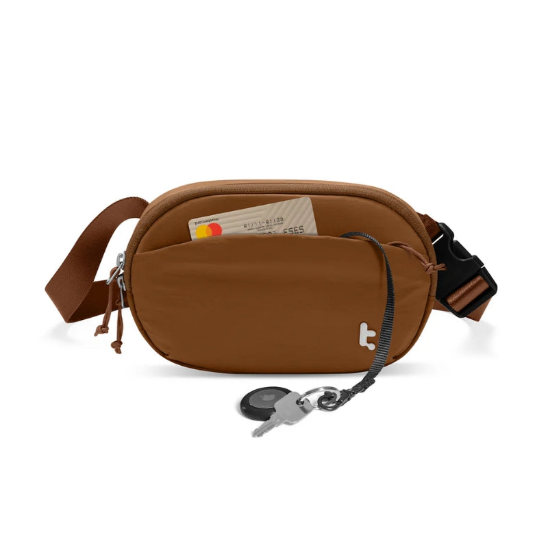 tomtoc SlingBean-T32 1.5 L Belt and Crossbody Bag, Caramel, original view 4