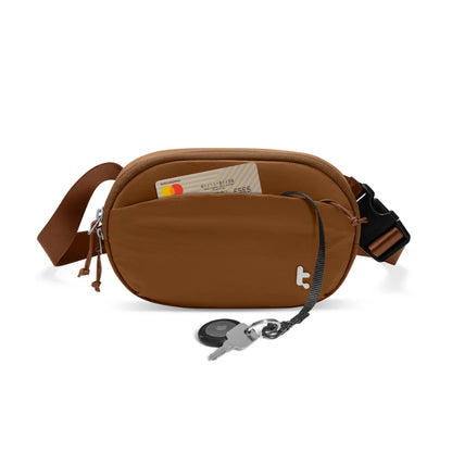 tomtoc SlingBean-T32 1.5 L Belt and Crossbody Bag, Caramel, original view 4