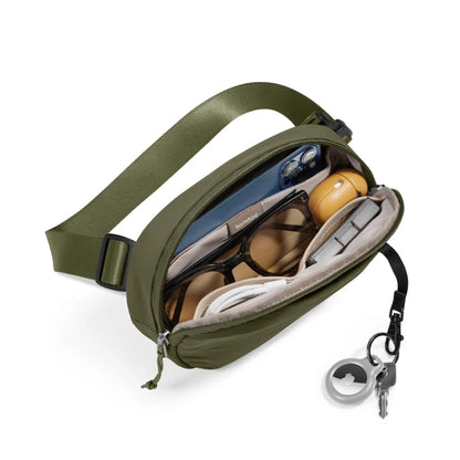 tomtoc SlingBean-T32 1.5 L Belt and Crossbody Bag, Green, original view 2