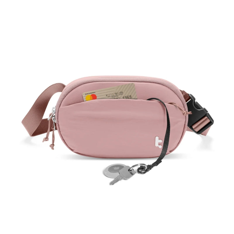 tomtoc SlingBean-T32 1.5 L Belt and Crossbody Bag, Pink, original view 3