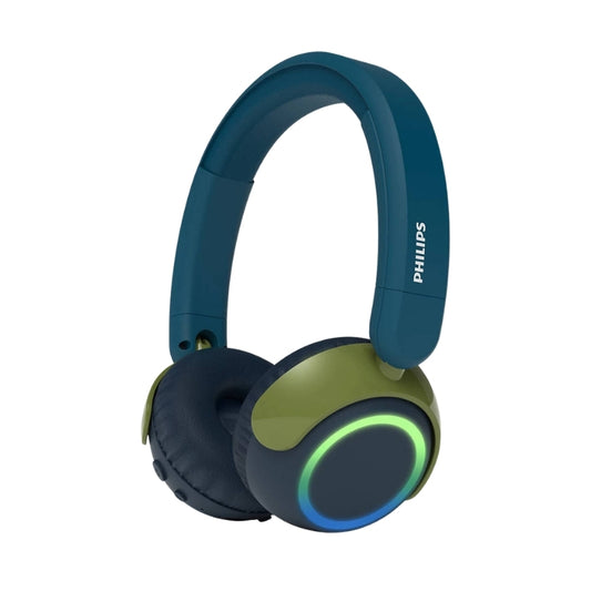 Philips TAK4200CT/00 Kids Wireless On-Ear Headphones with LED Lights, Chrystal Teal, original view 1