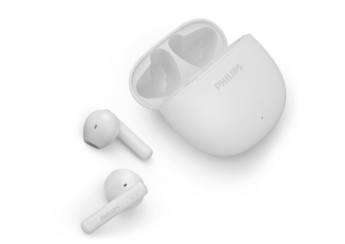Philips TAT1139 True Wireless Earbuds with Charging Case, White, original view 1