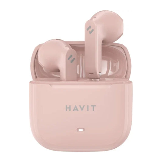 Havit TW966 Life T2 True Wireless Earbuds, Pink, original view 3