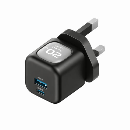 Havit UC220UK GaN USB-C & USB-A 20 W Charger