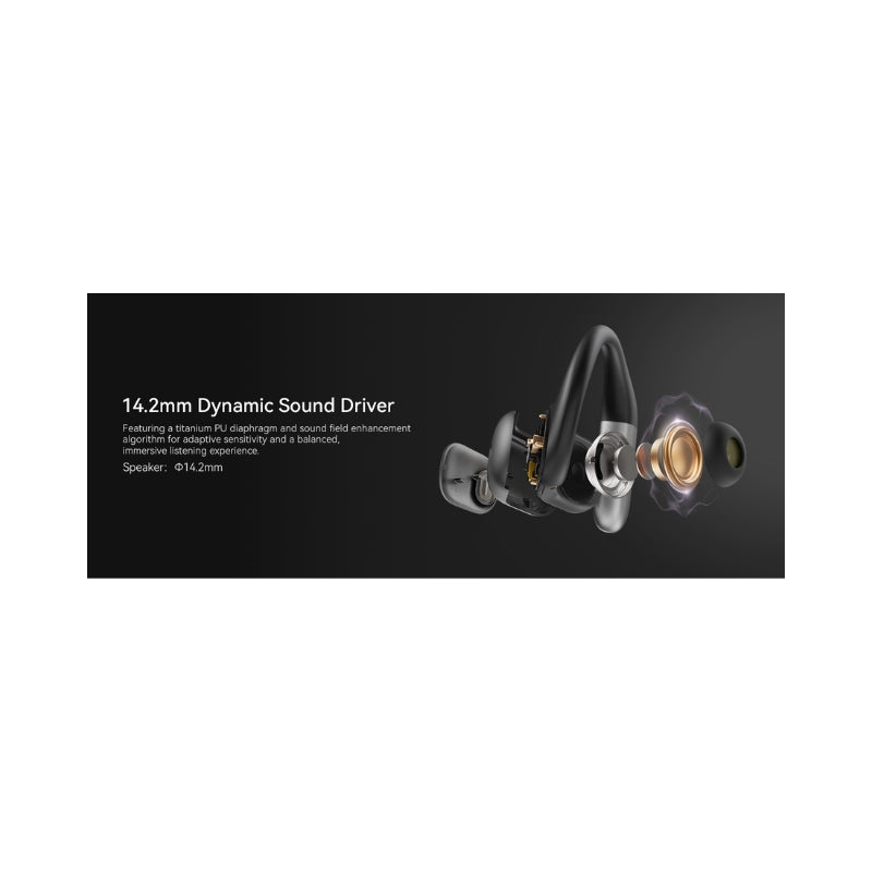BUGANI Free B15 Black open-ear earbuds
