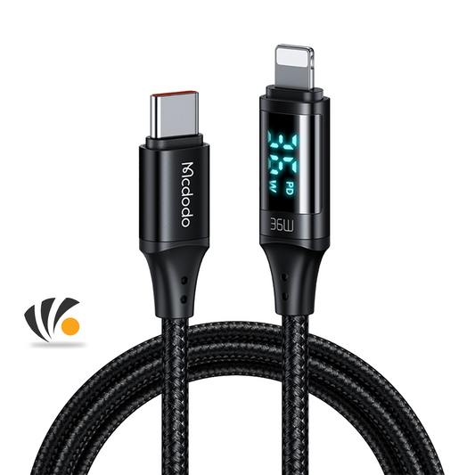 Mcdodo CA-1030 USB-C to Lightning Power Display Cable, 36W, 1.2m