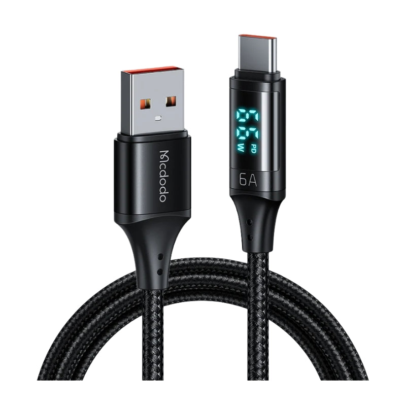 Mcdodo CA-1080 USB-A to USB-C 66W Power Display Cable 1.2m