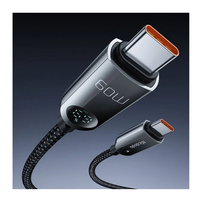 Mcdodo CA-4780 USB-C to USB-C 60W Battery Display Cable 1.2m