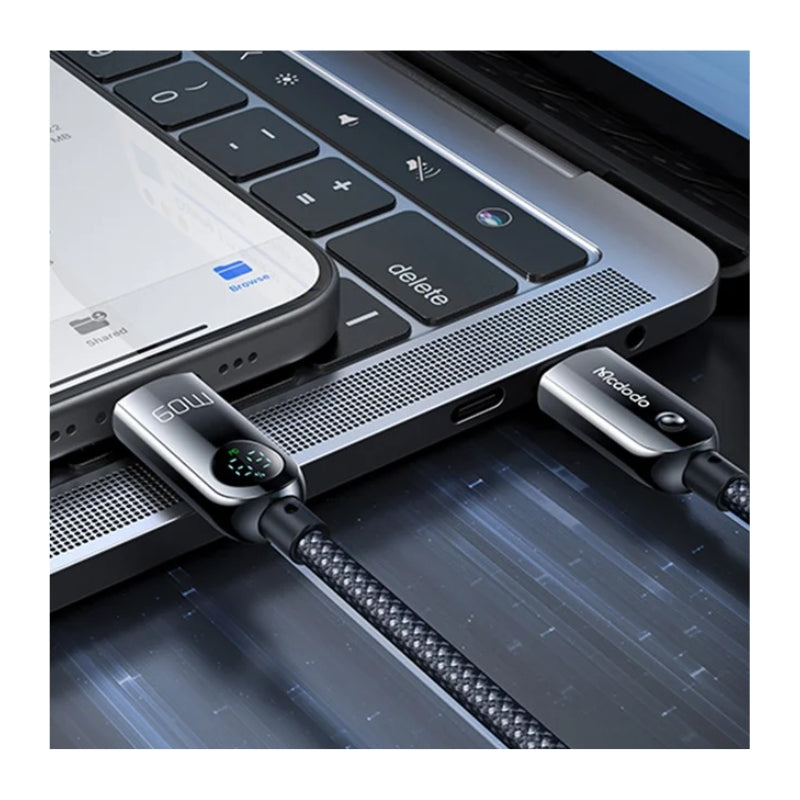 Mcdodo CA-4780 USB-C to USB-C 60W Battery Display Cable 1.2m