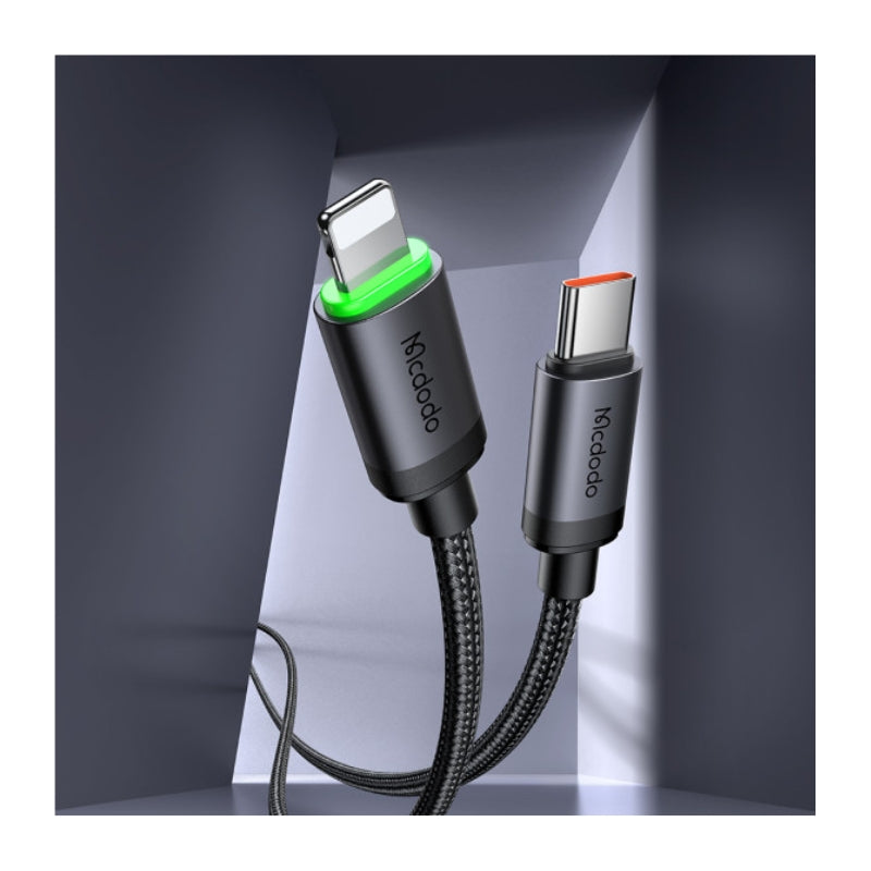 Mcdodo CA-4820 USB-C to Lightning LED Cable, 36W, 1m