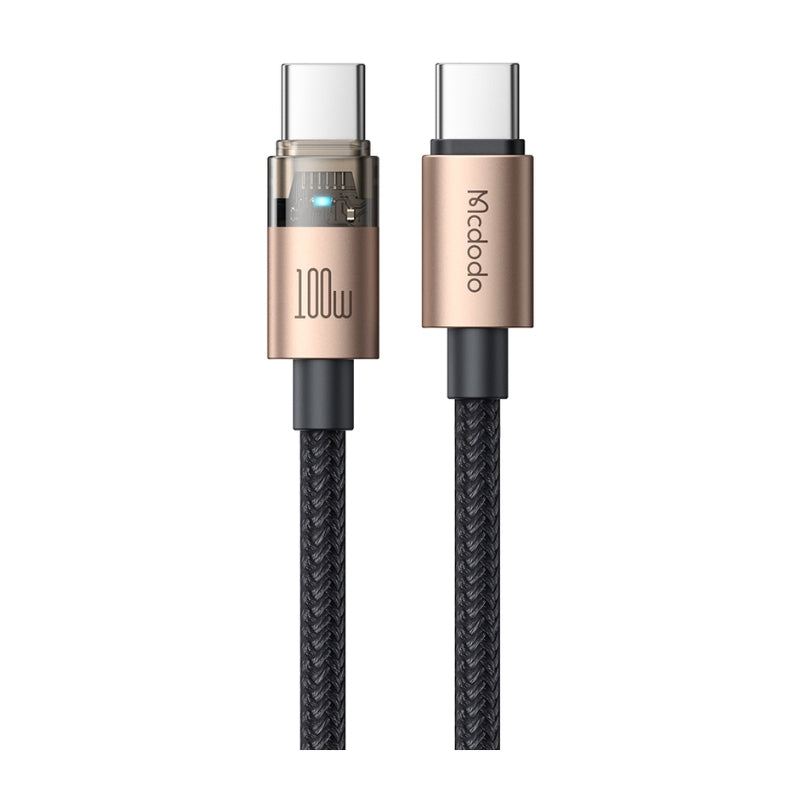 Mcdodo USB-C 100W 1.2m cable, gold connector housings