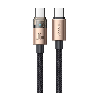 Mcdodo USB-C 100W 1.2m cable, gold connector housings
