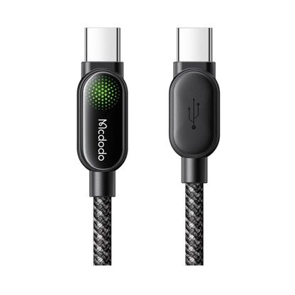 Mcdodo CA-5620 USB-C to USB-C Cable with Green Light, 100W, 1.2m