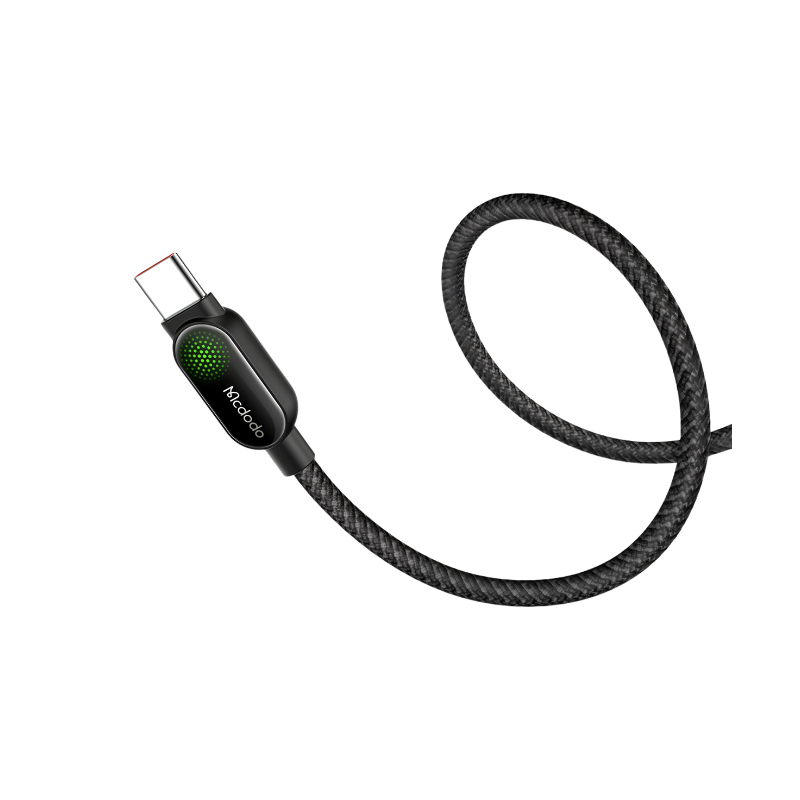 Mcdodo CA-5620 USB-C to USB-C Cable with Green Light, 100W, 1.2m