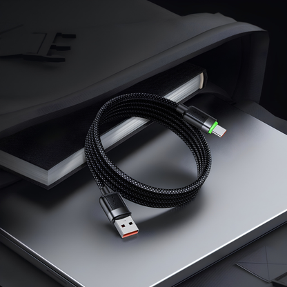 Mcdodo CA-5650 USB-A to USB-C 6A Magnetic Coiling Cable 1.2m