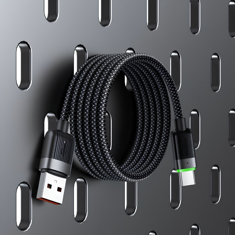 Mcdodo CA-5650 USB-A to USB-C 6A Magnetic Coiling Cable 1.2m