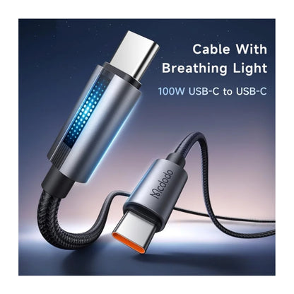 Mcdodo CA-5740 USB-C to USB-C Breathing-Light Cable, 100W, 1.2m