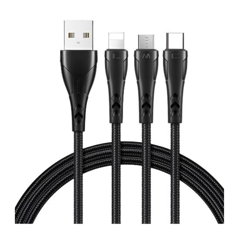 Mcdodo CA-6960 Mamba 3-in-1 Charging Cable 1.2m