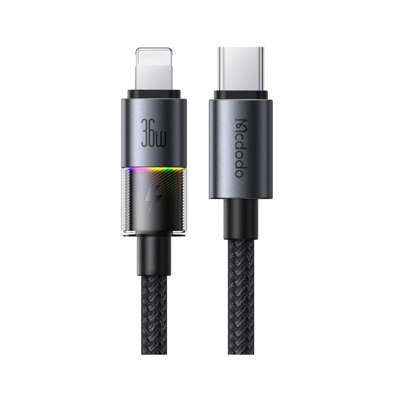 Mcdodo CA-8190 USB-C to Lightning Cable with 7-Color Lighting, 36W, 1.2m