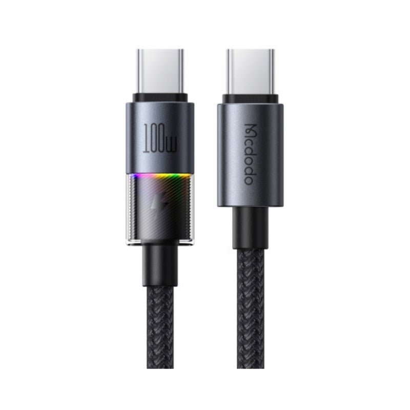 Mcdodo CA-8200 USB-C to USB-C Cable, 7-Color Lighting, 100W, 1.2m