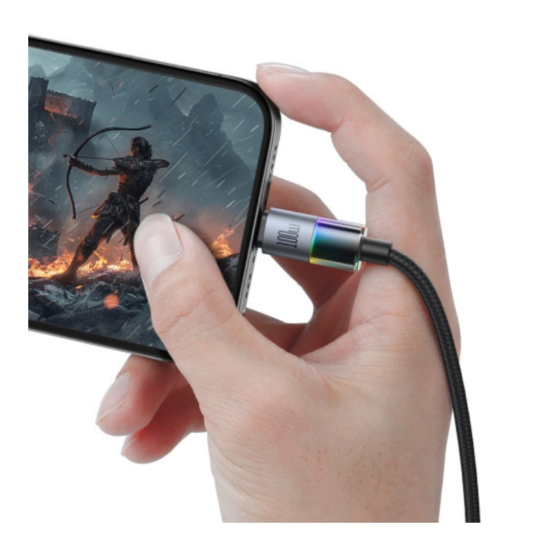 Mcdodo CA-8200 USB-C to USB-C Cable, 7-Color Lighting, 100W, 1.2m