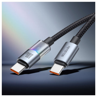 Mcdodo CA-8200 USB-C to USB-C Cable, 7-Color Lighting, 100W, 1.2m