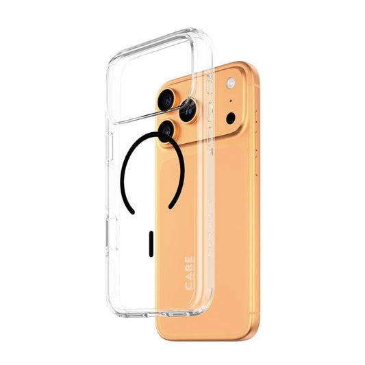 CARE Urban Explorer MagSafe Case for iPhone 17 Pro Max — شفاف بحلقة سوداء